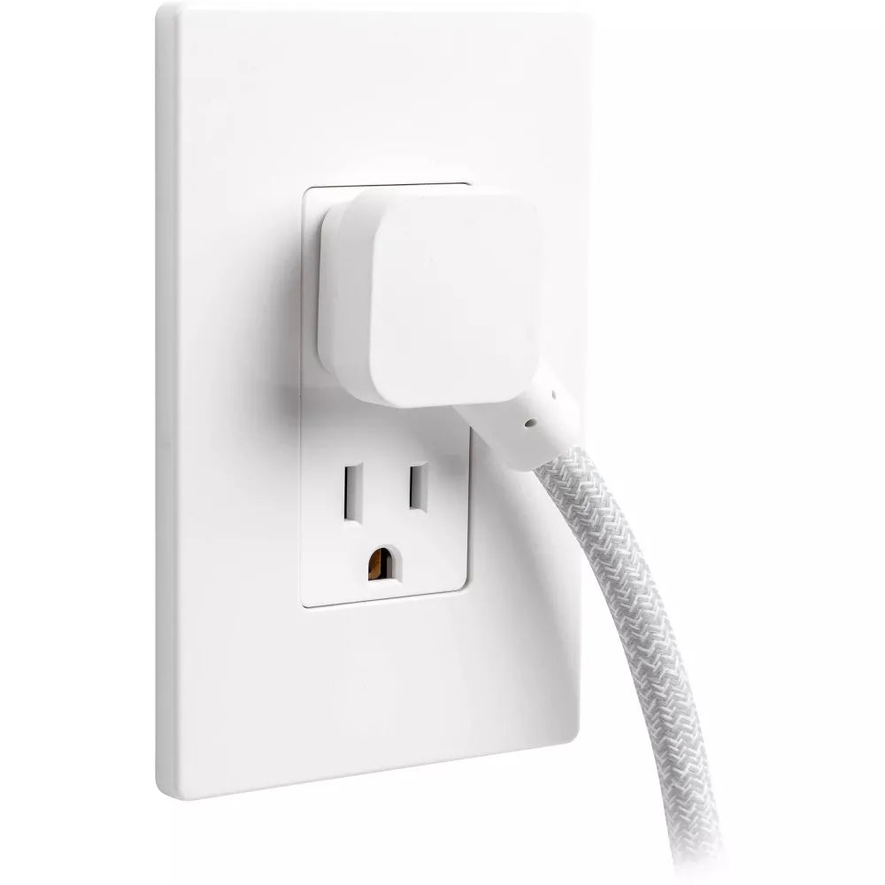 6ft Braided Extension Cord Power Strip with 2 AC Outlets, USB-A & USB-C Ports